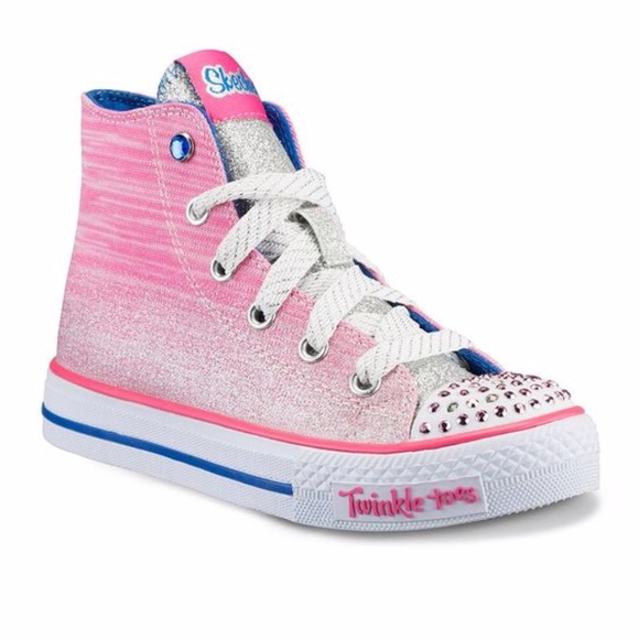 skechers silver sneakers